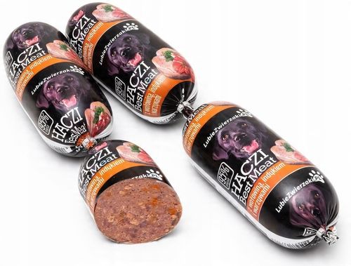 Mokra karma baton dla psa HACZI 95% mięsa wołowina indyk warzywa 20x450g na Arena.pl