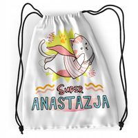 Plecak Sportowy Szkolny Anastazji Córki Dziecka Z Nadrukiem Ze Zdjęciem