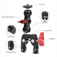 Uchwyt Crab Clamp Magic Arm Obrotowy do Aparatu GoPro Zacisk na Statyw Blat