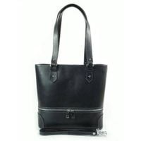 Porządna,praktyczna włoska torebka na ramię a4 szara - grafit V335G