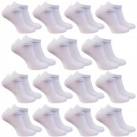 15 par STOPKI męskie SKARPETY bawełniane białe 43/46