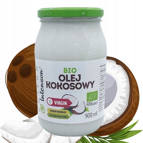 Olej kokosowy nierafinowany Intenson 900 ml na Arena.pl