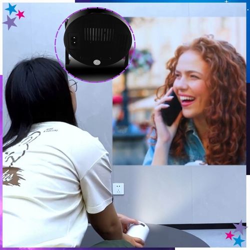 PROJEKTOR RZUTNIK MINI PRZENOŚNY ANDROID LED WIFI FULL HD SMART TV HY300 na Arena.pl