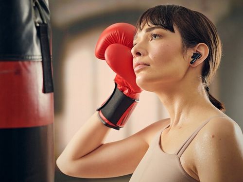 CZARNE SŁUCHAWKI Dokanałowe Bezprzewodowe PANASONIC RZ-B110WDE-K Bluetooth na Arena.pl