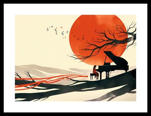 Plakat 35x25cm Pianistka na Arena.pl