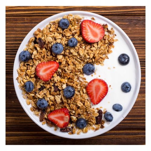 GRANOLA KLASYCZNA 1 KG BEZ OLEJU PALMOWEGO ZE SŁONECZNIKIEM I LNEM na Arena.pl