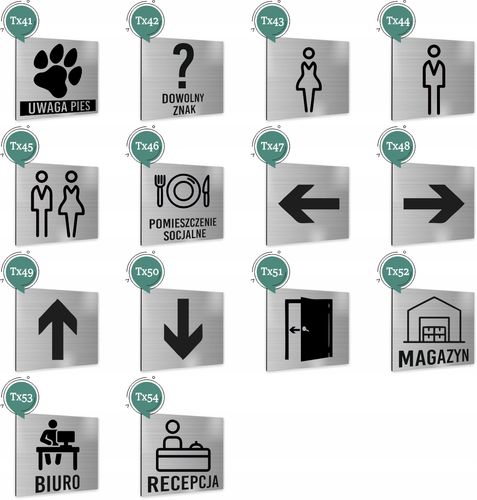 Tabliczka PRYSZNIC MĘSKI NAPIS Tablica nierdzewna PIKTOGRAM ALUMINIUM na Arena.pl