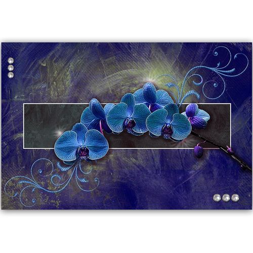 Deco Panel, Storczyk w kolorze błękitu 60x40 na Arena.pl