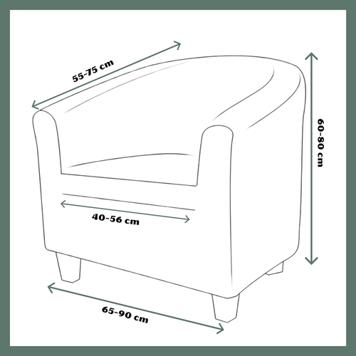 POKROWIEC NA FOTEL KLUBOWY CLUB BAR JODEŁKA BEŻOWY na Arena.pl