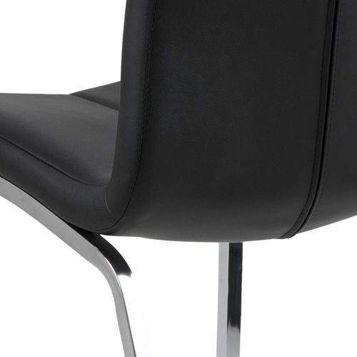 Krzesło Asama czarne tapicerowane na Arena.pl