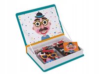 Magnetyczna układanka Śmieszne Buzie Chłopcy Magnetibook Janod