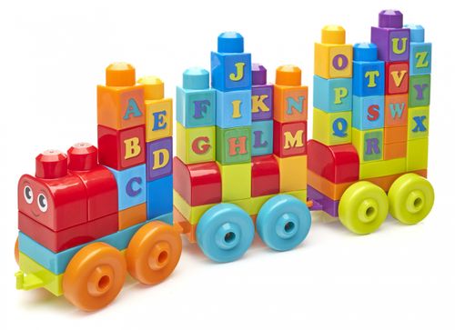 MEGA BLOKS KLOCKI MÓJ PIERWSZY POCIĄG ABC 60 ELEM. na Arena.pl
