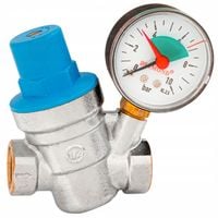 REDUKTOR CIŚNIENIA WODY 1/2 CALA Z MANOMETREM DN15 REGULATOR DIAMOND