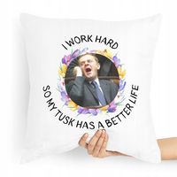 Poduszka Prezent Politycy Donald Tusk Platforma Po Z Nadrukiem Ze Zdjęciem