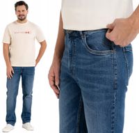 Męskie SPODNIE JEANSY KLASYCZNE BAWEŁNIANE Nogawka Prosta Modne MORAJ r.33