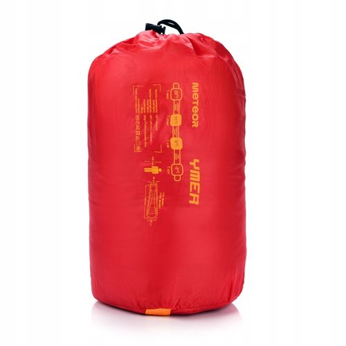 ŚPIWÓR DLA DZIECI Z POKROWCEM METEOR mumia YMER (130+30)x60/40 kompaktowy na Arena.pl