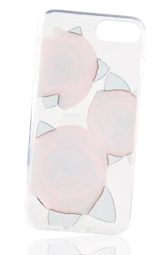 GUESS HARD CASE Apple iPhone 7/8 Plus - TRANSPARENT FLOWER na Arena.pl
