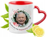 Kaczyński Kubek Czerwony Z Uszkiem W Kształcie Serca Na Prezent