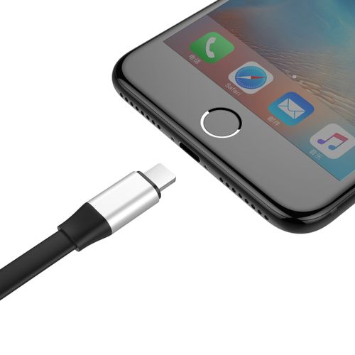 Kabel USB Micro Iphone 2w1 Baseus Portable 1,2m 2A srebrny na Arena.pl