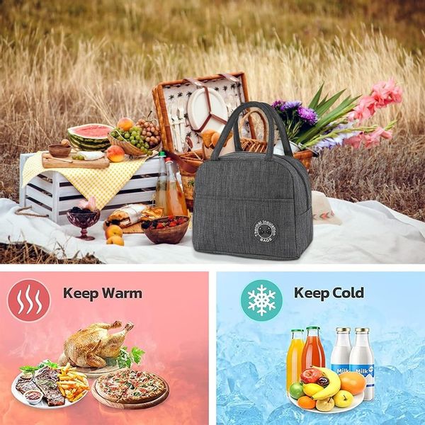 TORBA LUNCHBOX PIKNIKOWA NA ŚNIADANIE TERMICZNA IZOLACYJNA ŚNIADANIOWA zdjęcie 8