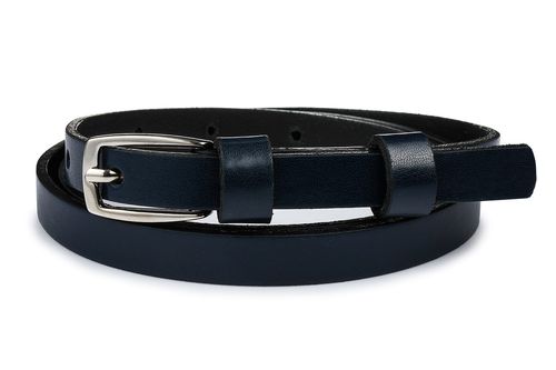 Beltimore skórzany damski pasek granatowy wąski U49 na Arena.pl