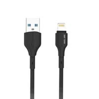 beline kabel 25w usb-a/lightning 1m      czarny/black blncbl01
