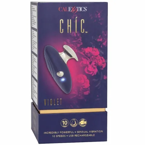 calexotics chic violet - kompaktowy stymulator 10 trybow, fioletowy na Arena.pl