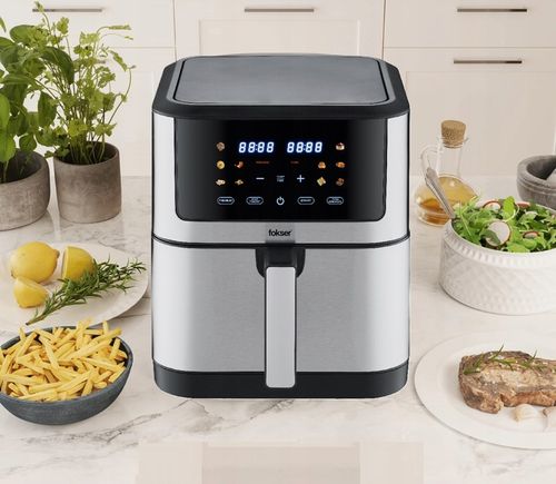 Beztłuszczowa Frytkownica FOKSIER K11 AirFryer XXL 8L 12w1 1800W + PRZEPISY na Arena.pl
