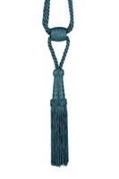 Sznur dekoracyjny do zasłon z chwostem I ciemny turkusowy