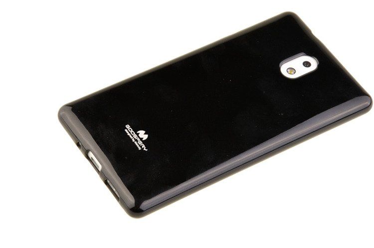 Etui Mercury Goosper Jelly Case do Nokia 3 czarny zdjęcie 4
