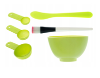 Zestaw do nakładania alg miska łyżeczki pędzel