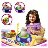 Koło garncarskie edukacyjne dla dzieci + farbki