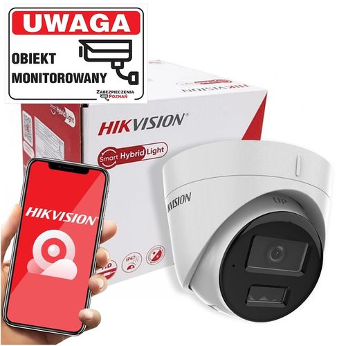 Zestaw do monitoringu 4x kamera IP Hikvision 6Mpx Podwójny Oświetlacz PoE na Arena.pl