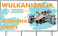 BANER REKLAMOWY 130x80cm gotowy projekt w cenie duży wybór WULKANIZACJA