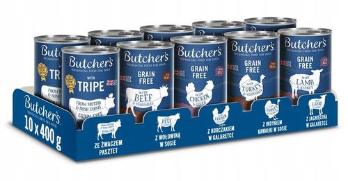 Mokra karma dla psa 10x400g Butchers mix smaków na Arena.pl