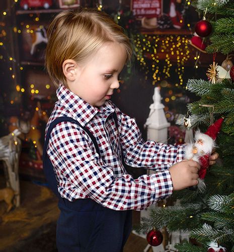 Koszula w czerwono-granatową kratkę .92 na Arena.pl