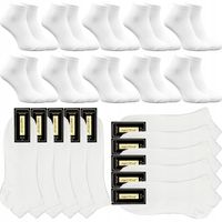 10x Stopki białe męskie bezuciskowe skarpety 40-43