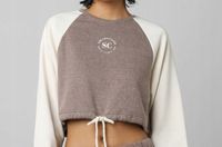 ONLY brązowa bluza z długimi rękawami w jednolitym kolorze XXXL