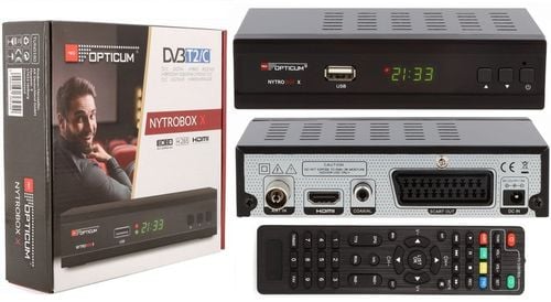 Tuner Dekoder Kablówki DVB-C DVB-T2 Telewizji Cyfrowej TV Naziemnej na Arena.pl