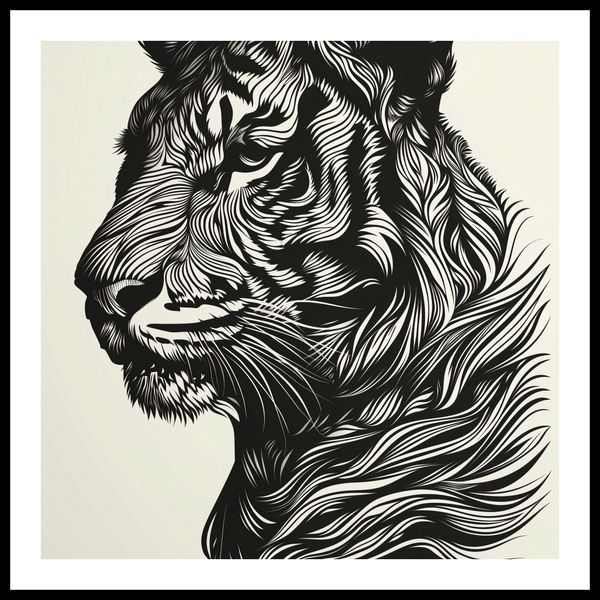 Plakat 50x50cm Tygrysi Gwizd zdjęcie 3