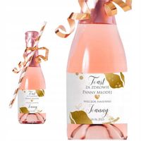 12 SZTUK ETYKIETY NA MINI SZAMPANY NA WIECZÓR PANIEŃSKI PODZIĘKOWANIE Y7