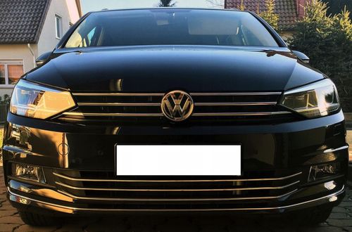 VW TOURAN 5T - Listwy CHROM Grill Zderzak Atrapa na Arena.pl
