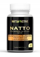 Natto Active Bromelaina 500 mg Kurkumina 300 mg Nattokinaza 100mg – 60 kaps