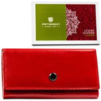 portfel damski skórzany ptn d03-ngv-7537 red