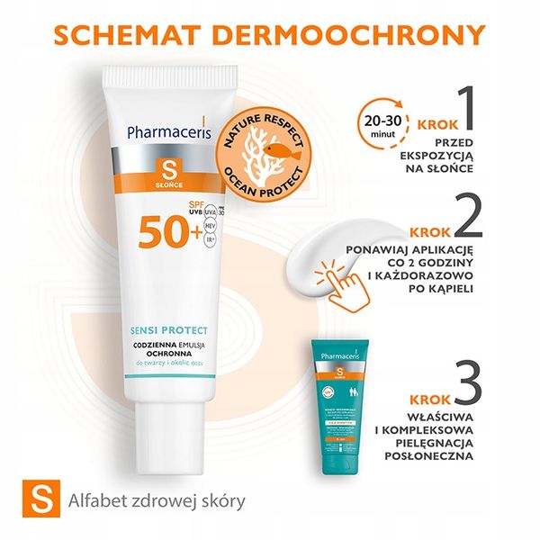 PHARMACERIS S SPF50 SENSI PROTECT CODZIENNA EMULSJA OCHRONNA zdjęcie 3