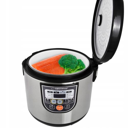 SZYBKOWAR PAROWAR KOMBIWAR 5L SREBRNY 11 FUNKCJI MULTICOOKER ESPERANZA na Arena.pl