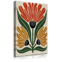 Obraz Do Sypialni Abstrakcyjne Kwiaty Styl Boho Martwa Natura 30cm x 40cm