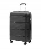 Walizka Duża Podróżna Na Kółkach Twarda XXL PUCCINI Czarna PP023A-1
