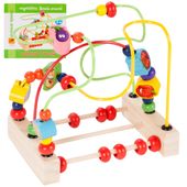 Drewniany Edukacyjny Labirynt z Liczydłem - Układanka