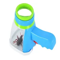 Lupa do obserwacji owadów szkło powiększające pojemnik figurka owada